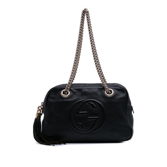 Pre-Loved Gucci Leather Soho Chain Zip Shoulder Bag - Picture 1 of 10